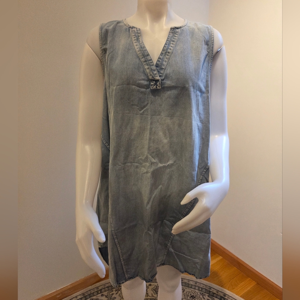 Cupshe Denim V-Neck Mini Dress